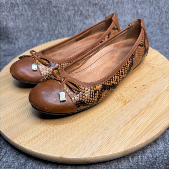 ViONIC Minna Boa Leather Ballet‎ Flats Reptile Sz 6.5 - Picture 6 of 9